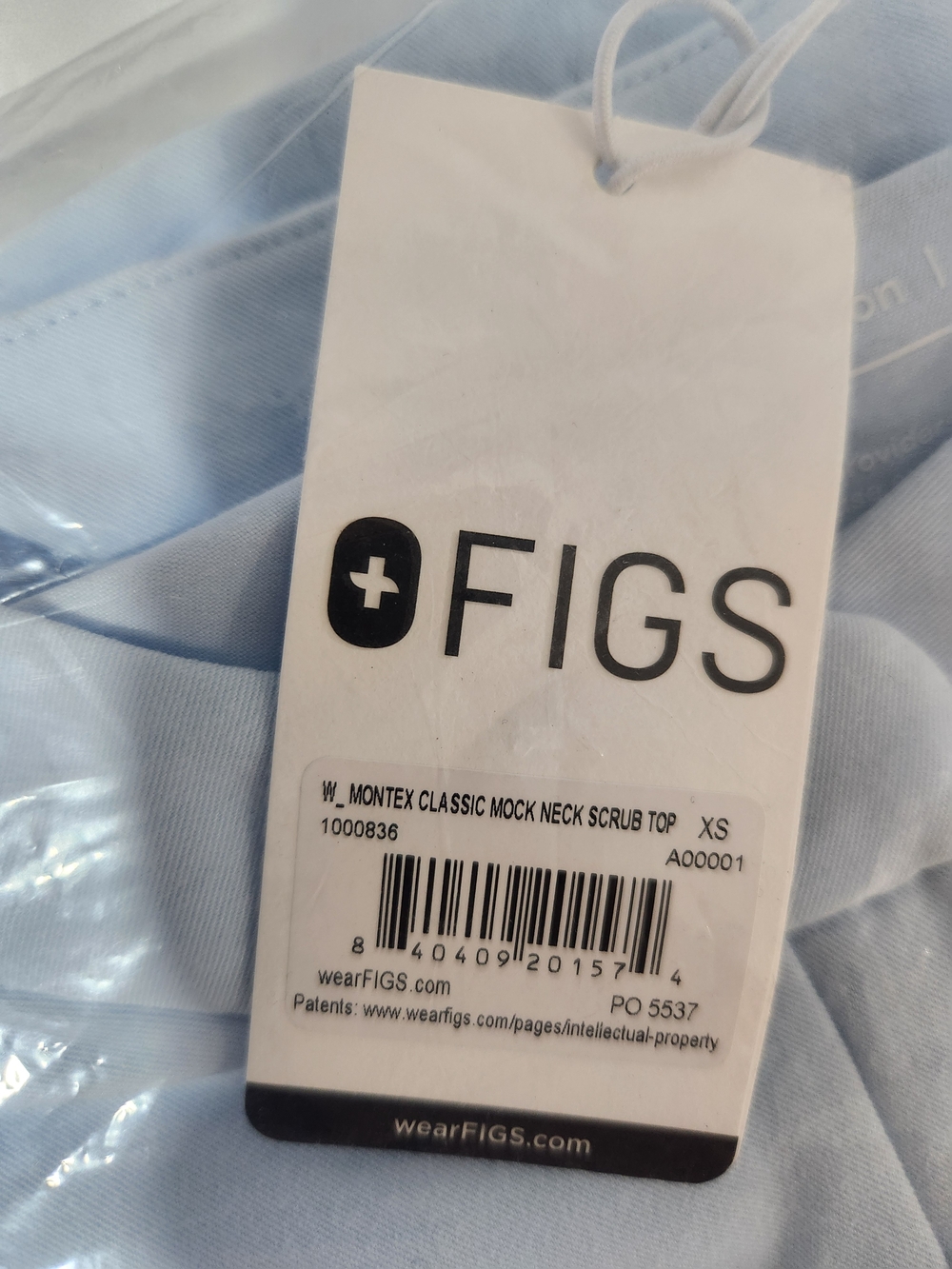 FIGS Montex Classic Mock Nevk Scrub Top - Picture 3 of 3